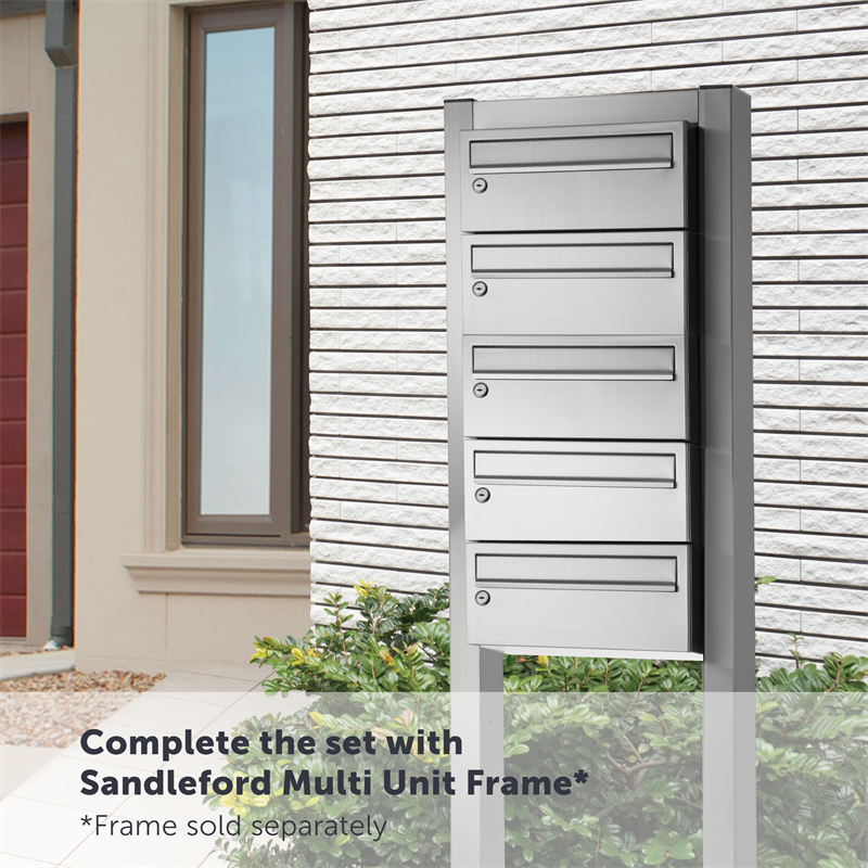 Sandleford Stainless Steel Multi Unit Letterbox Bunnings Warehouse