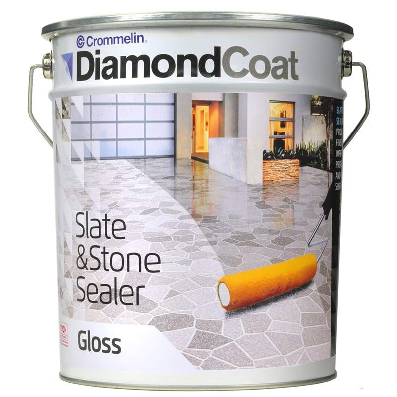 Crommelim DiamondCoat 10L Gloss Slate & Stone Sealer I/N 1560256