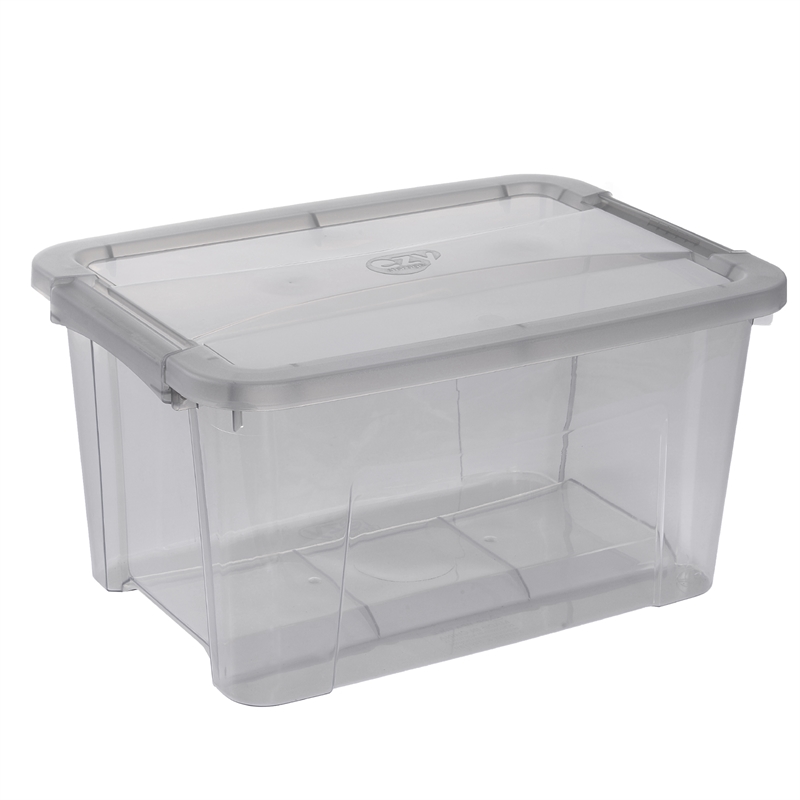 Ezy Storage 15L Grey Storage Tub | Bunnings Warehouse