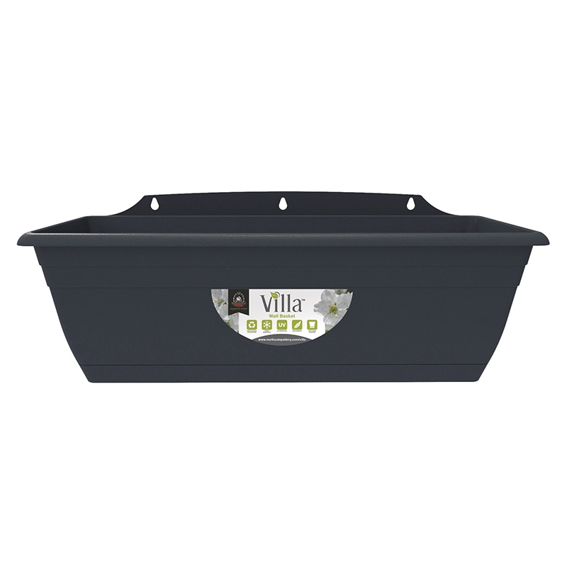 Northcote Pottery 400mm Graphite Villa Plastic WIndow Box ...