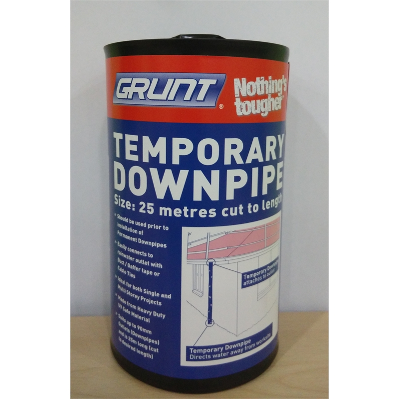Grunt 155mm x 25m 100 Gauge Temporary Polythene Downpipe Bunnings