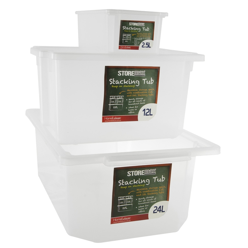 HomeLeisure StoreMAX Stacking Tub 24L Bunnings Warehouse