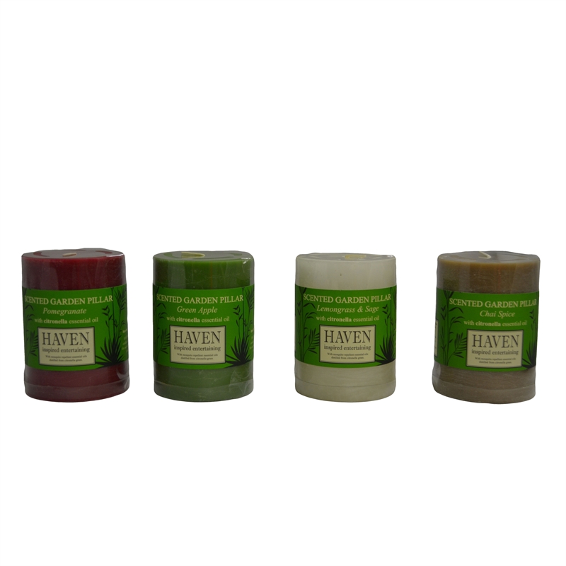 Haven 10cm Scented Pillar Candle I/N 3440158 Bunnings Warehouse