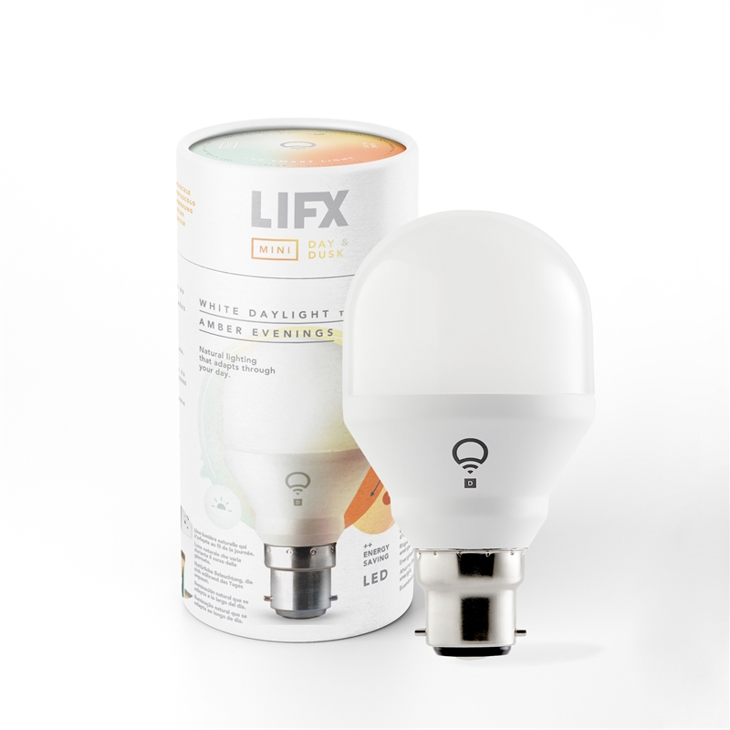 LIFX Mini Day & Dusk 800 Lumens A60 B22 Smart Light Bulb | Bunnings