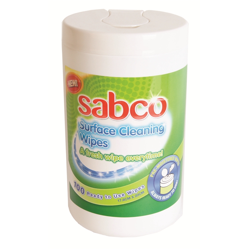 Sabco Surface Cleaning Wipes 100 Pack I/N 4460551 Bunnings Warehouse