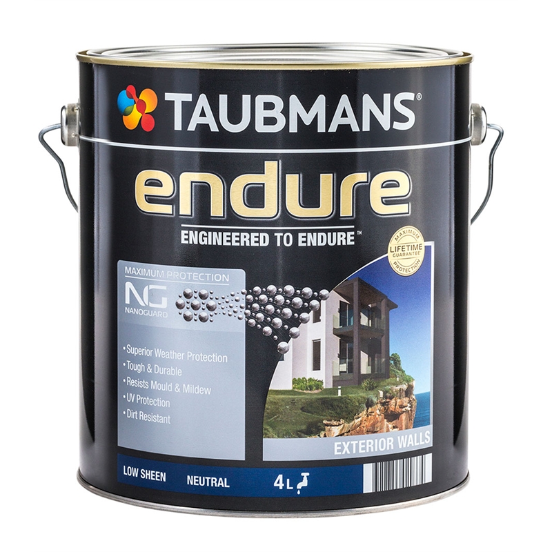 Taubmans Endure 4L Neutral Low Sheen Exterior Paint Bunnings Warehouse
