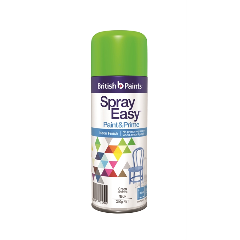 British Paints 310g Neon Green Spray Easy Bunnings Warehouse