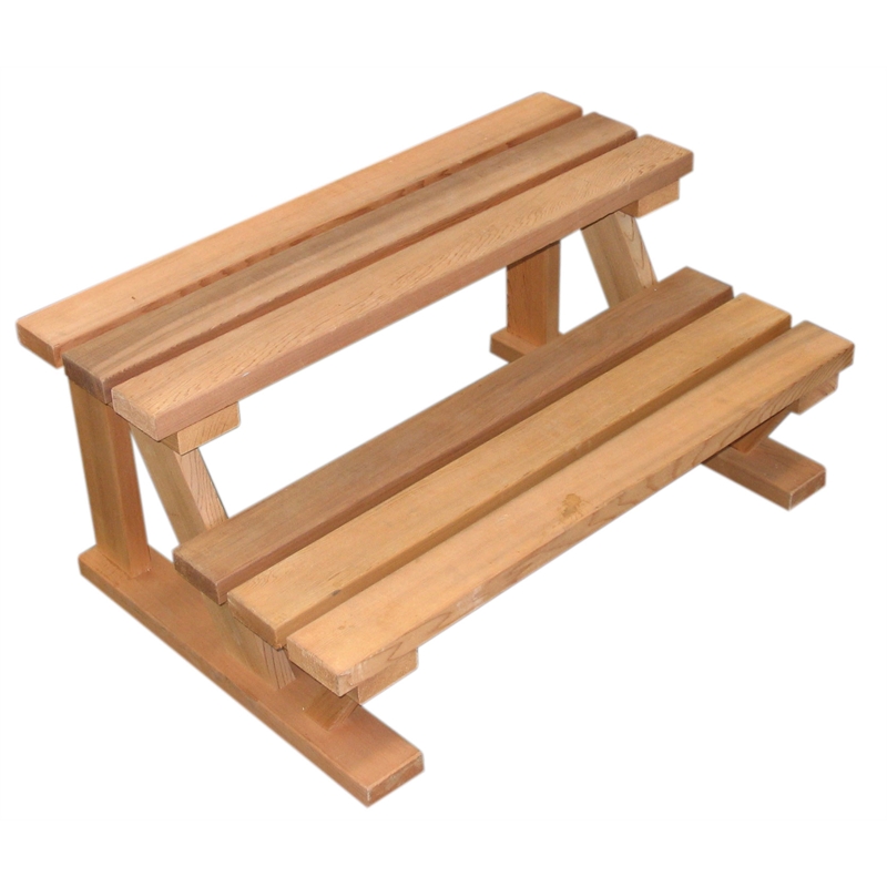 Spa Industries 2 Tier Cedar Steps I/N 3090066 | Bunnings Warehouse