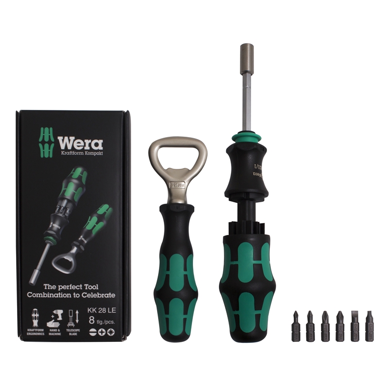 WERA Screwdriver Gift Set with Bottle Opener Bunnings Warehouse
