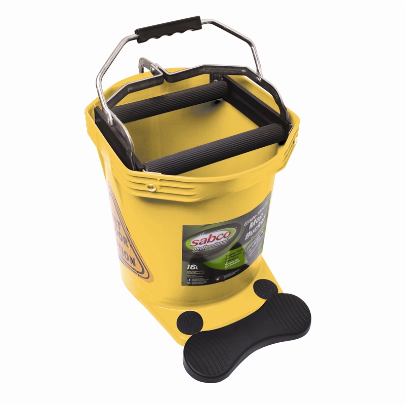 Sabco 16L Yellow Wide Mouth Mop Bucket Bunnings Warehouse