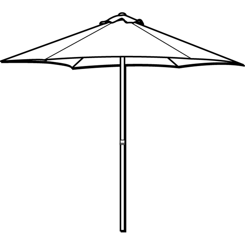 Marquee 2.5m Steel Green Round Market Umbrella I/N 3191051 Bunnings