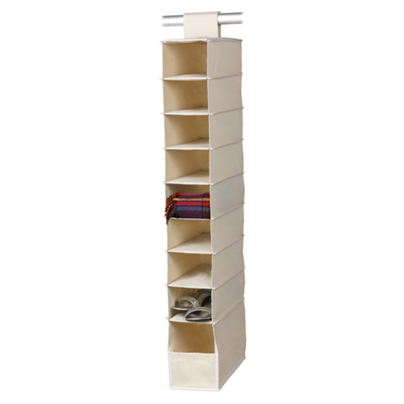 Harmony 9 Shelf Premium Hanging Wardrobe Organiser Bunnings Warehouse
