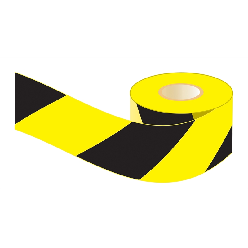 Lufkin 100m Black/Yellow Barricade Tape I/N 5810220 Bunnings Warehouse