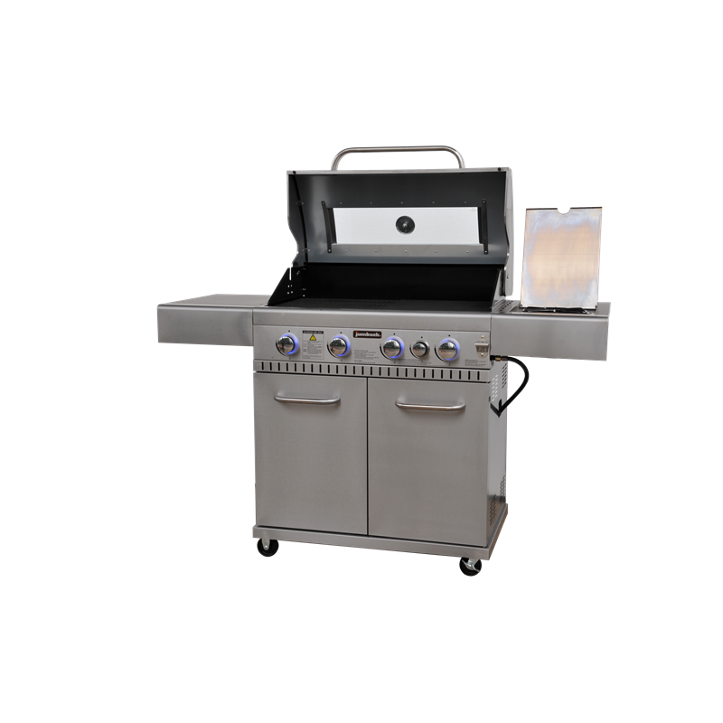 Jumbuck 4 Burner Hooded Comet Plus BBQ with Side Burner Bunnings