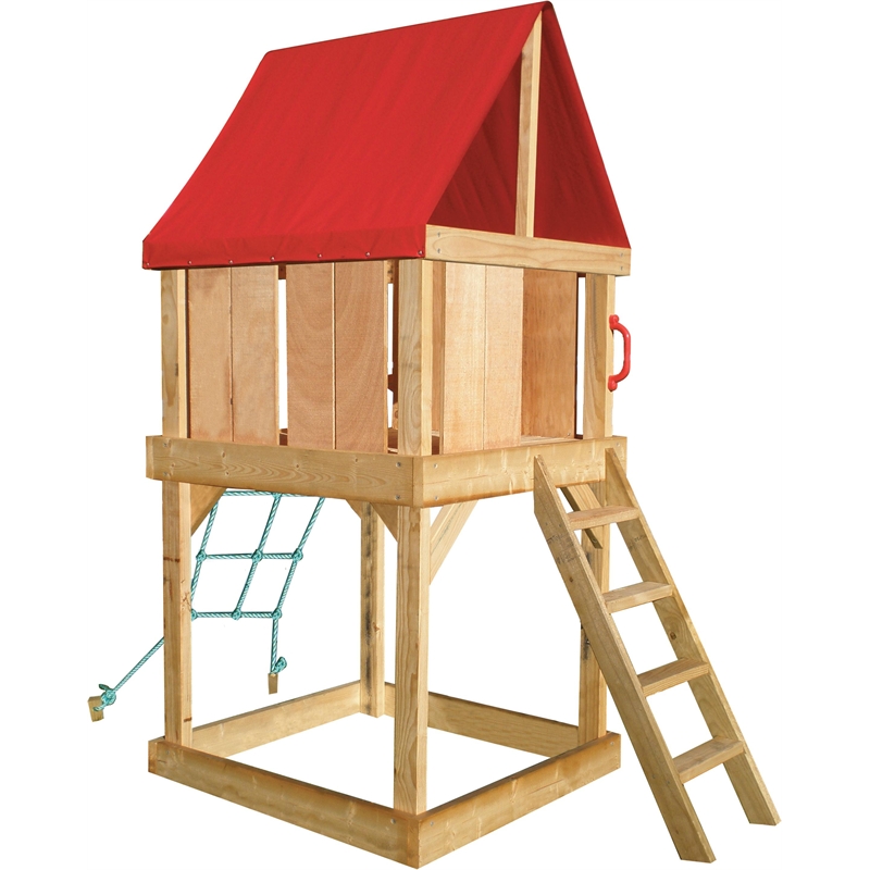 Cedar Shed Industries Elevated Multiplay Cubby House With 