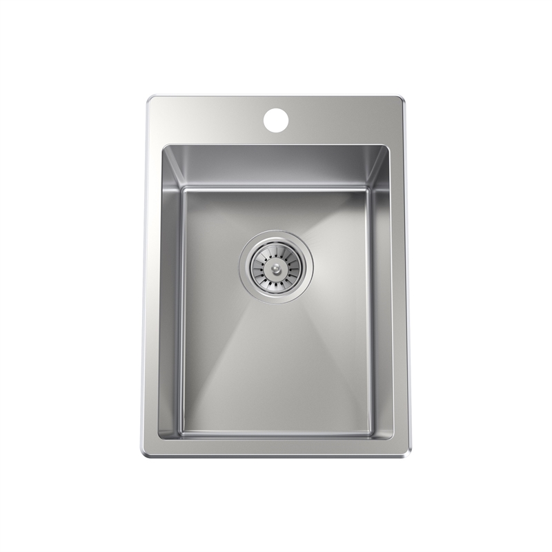 Clark 25l Square Laundry Sink With 1 Tap Hole