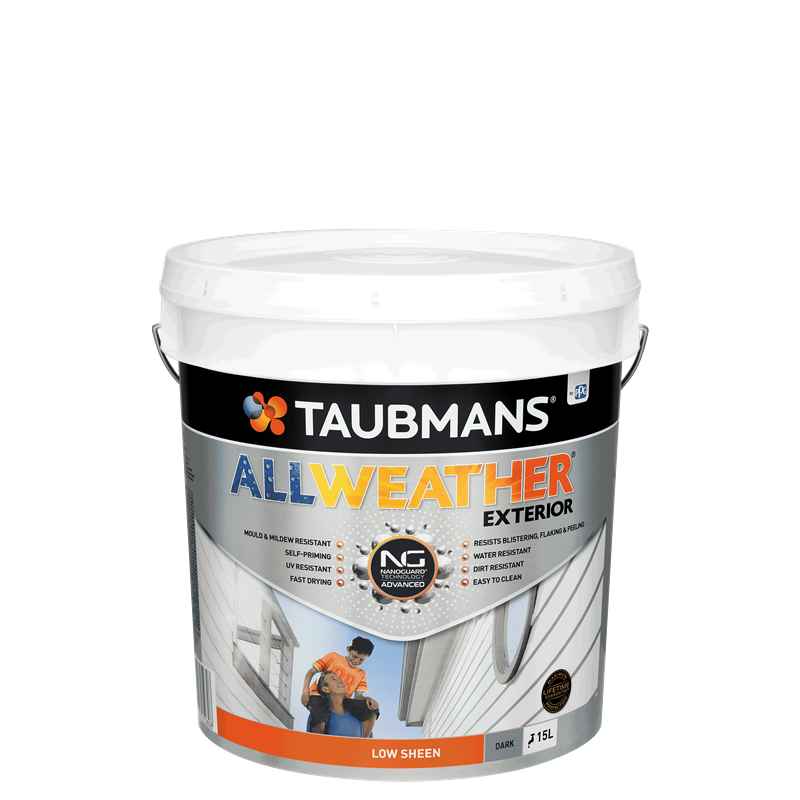 Taubmans 15L Low Sheen Dark All Weather® Exterior Paint