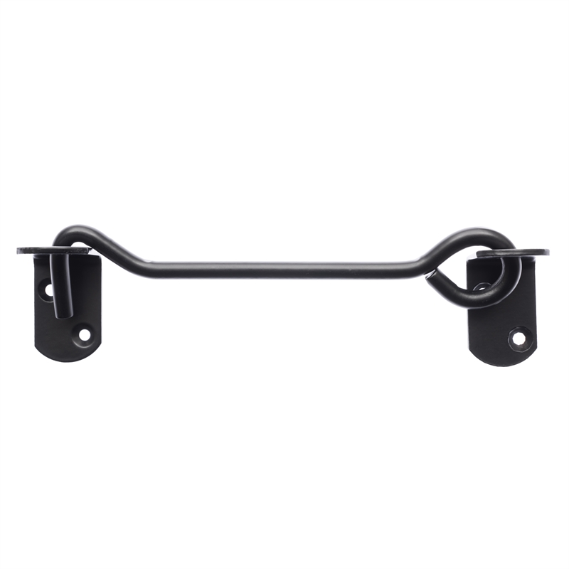 Zenith 200mm Matte Black Gate Hook And Eye | Bunnings Warehouse