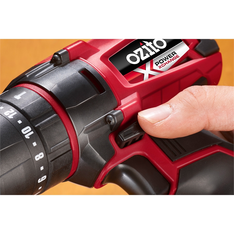 Ozito Power X Change 18V Compact Hammer Drill Kit Bunnings Warehouse