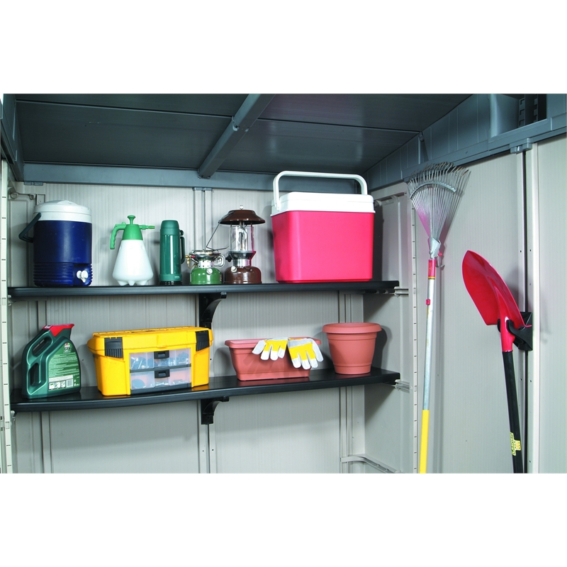 keter 1.8m polypropylene shelving kit - suits factor