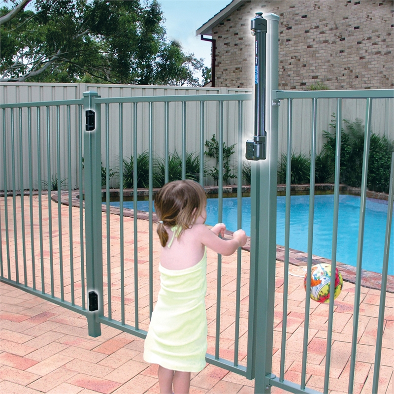 MagnaLatch Pool Gate Latch Safety Kit and TruClose Gate Hinges