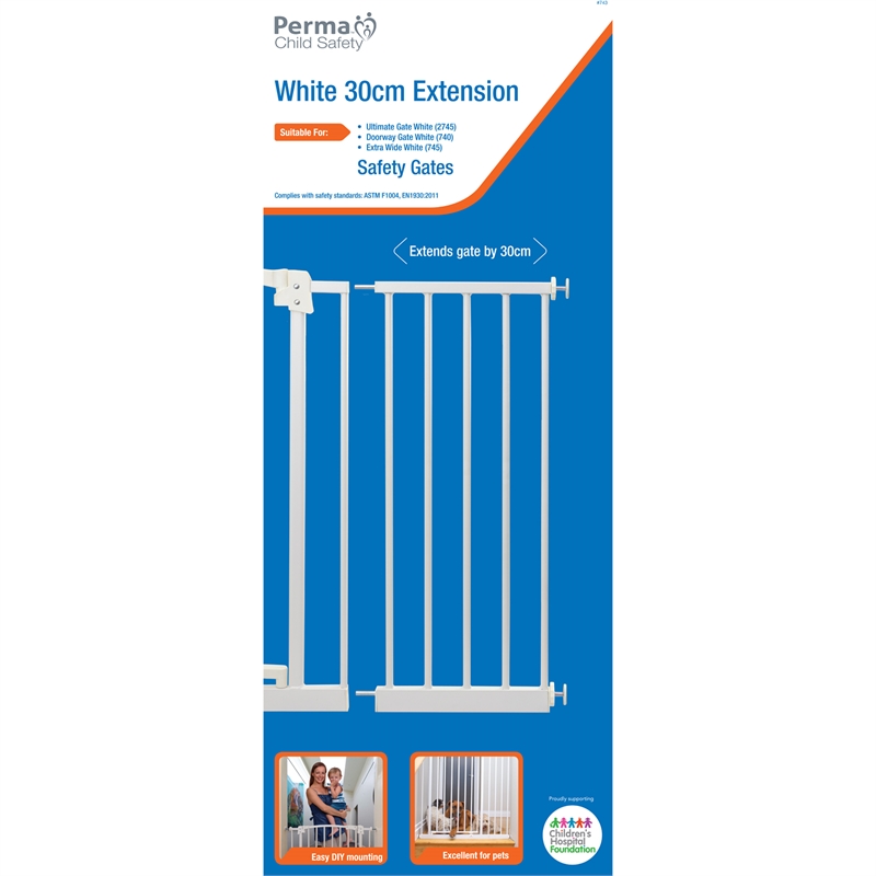 Perma Child Safety 30cm White Gate Extension Bunnings Warehouse