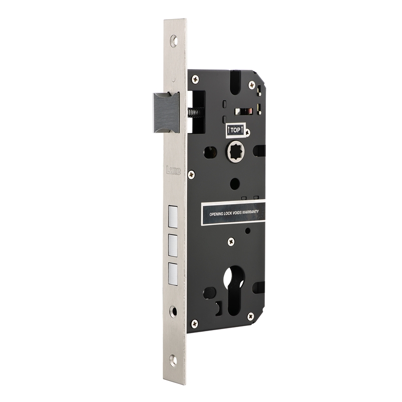 Lane 45mm Backset Satin Stainless Steel Platinum Architectural Mortise Lock