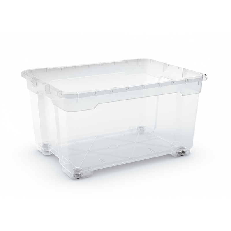 Kis 140l Clear R Box Storage Container With Wheels I/N 2583072