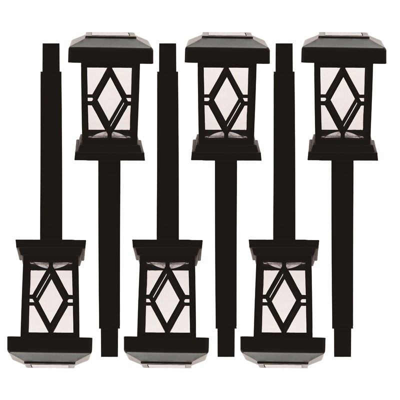 Oriental Design LED Solar Path Light - 6 Pack | Bunnings Warehouse