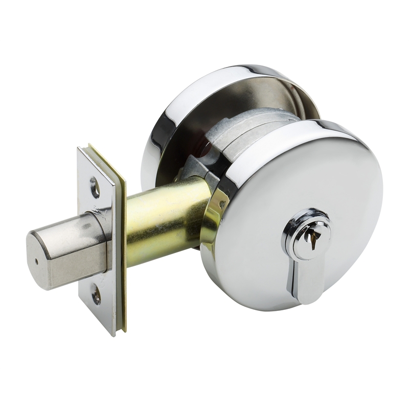 Gainsborough 20mm Satin Chrome Smooth Round Deadbolt | Bunnings Warehouse