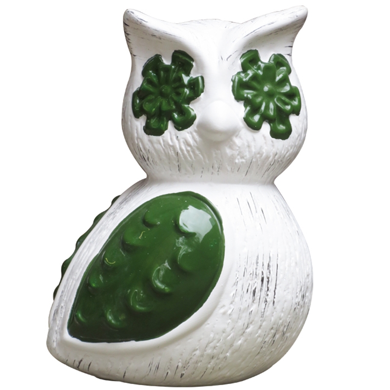 Tuscan Path Whitewashed Owl Garden Statue I/N 2990061 Bunnings Warehouse