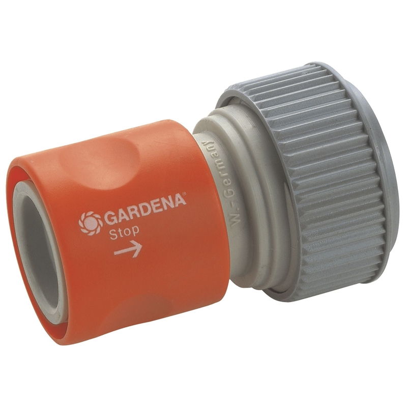 Hose Fit Connector Gardena 18mm Stop Valve G914b I/N 3120314 Bunnings Warehouse