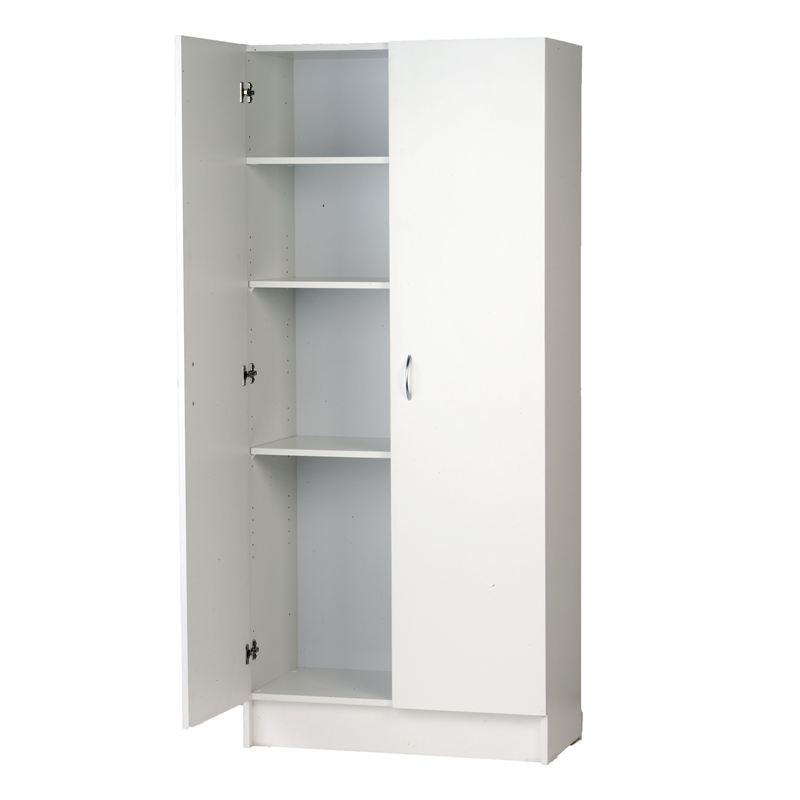 bedford 900mm white 2 door pantry | bunnings warehouse