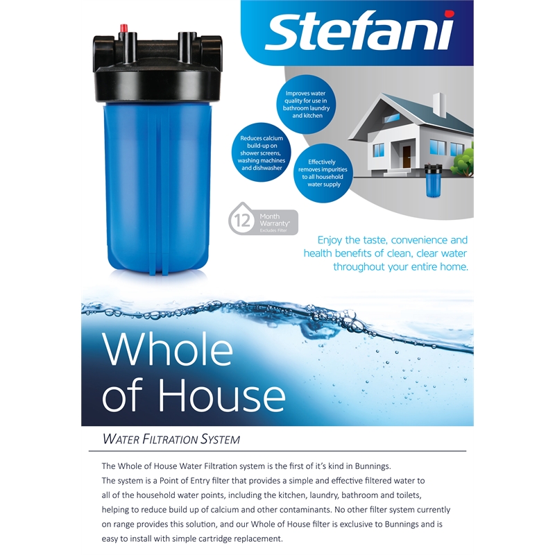 Stefani Whole House Filter System Bunnings Warehouse