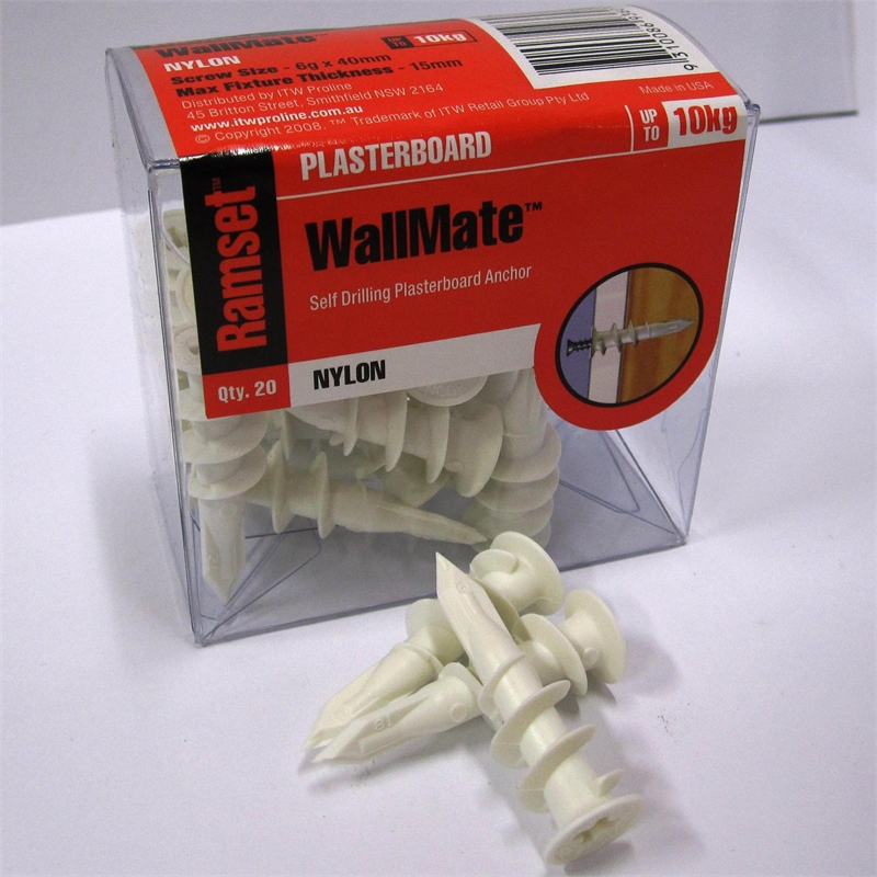 Ramset Nylon Wallmate Anchors 20 Pack Bunnings Warehouse