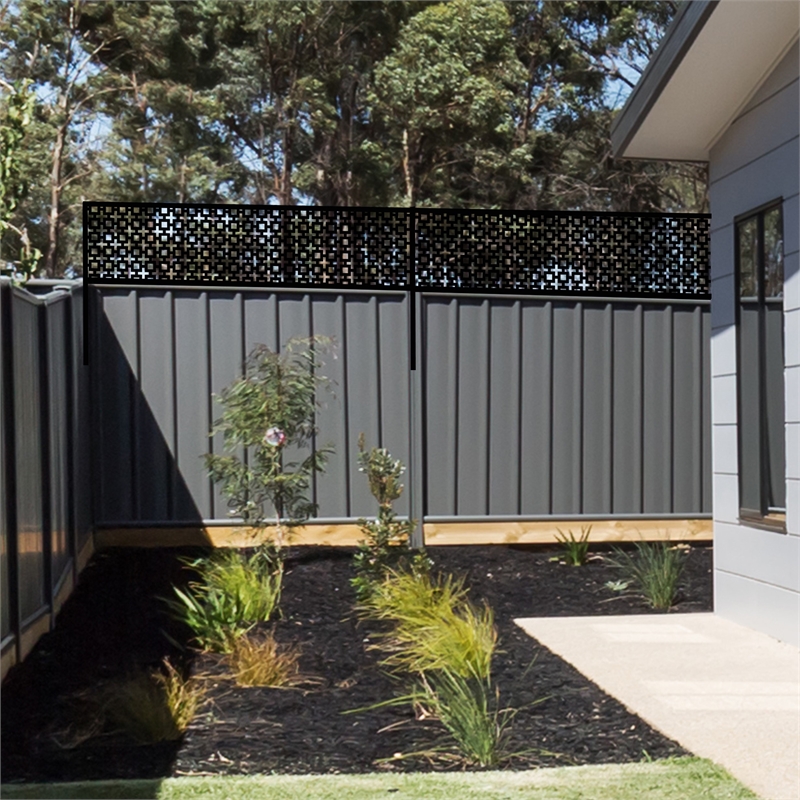 matrix-2400-x-600mm-charcoal-sahara-fence-extension-bunnings-warehouse