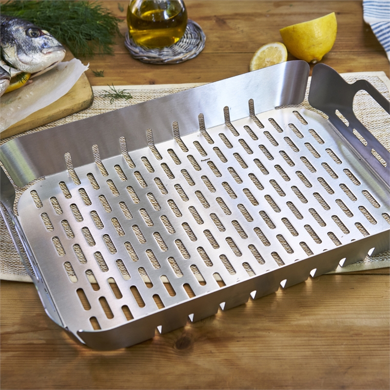 Matador Large BBQ Grill Basket Bunnings Warehouse