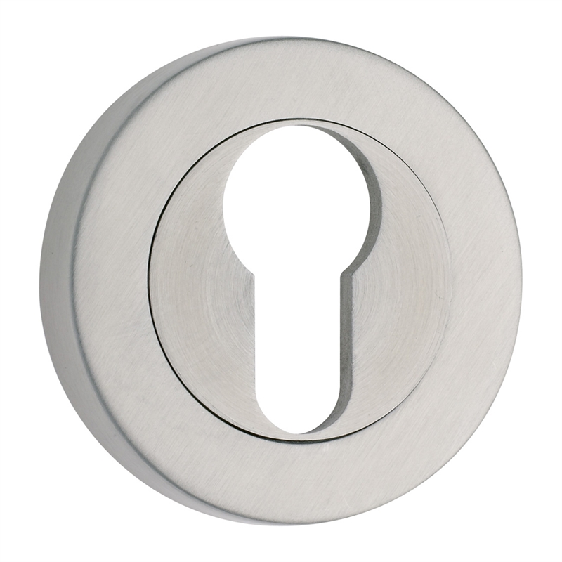 Gainsborough Oval Stainless Steel Cylinder Escutcheon Round