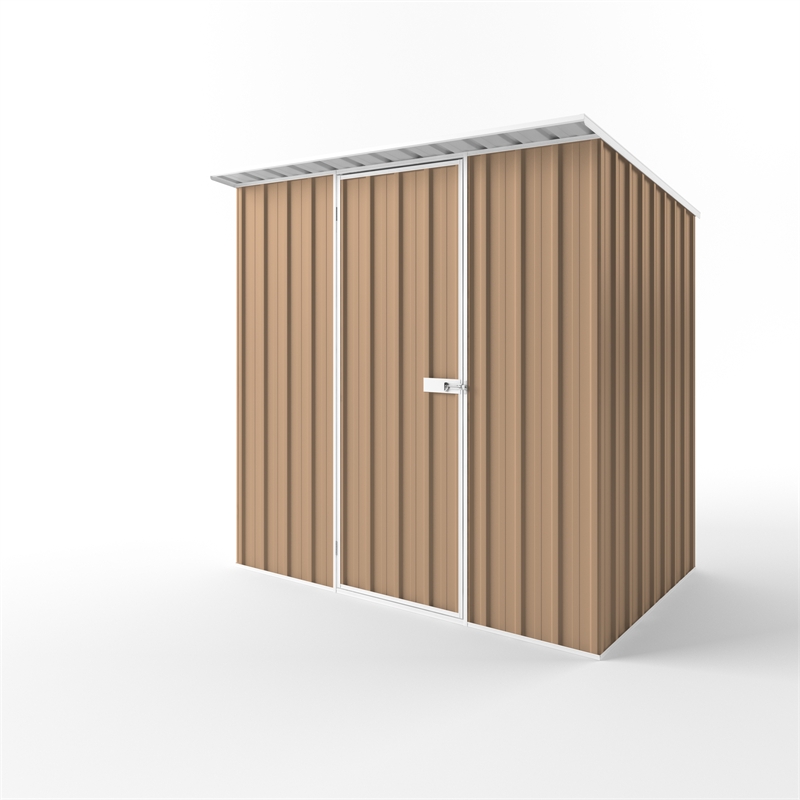 EasyShed 2.25 x 1.50 x 2.28m Pale Terracotta Skillion Roof Garden Shed