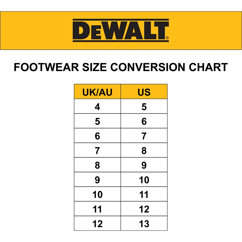 DeWalt Size 10 UK/AU Brown Nitrogen Tech Comfort Lightweight Industrial ...