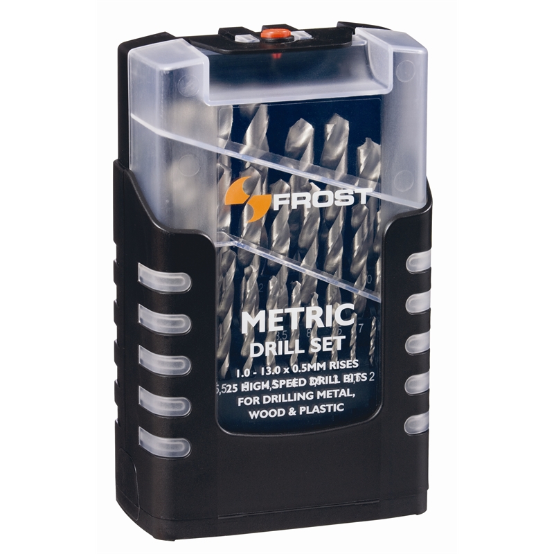 Frost 25 Piece Metric High Speed Steel Drill Bit Set I/N 6350124