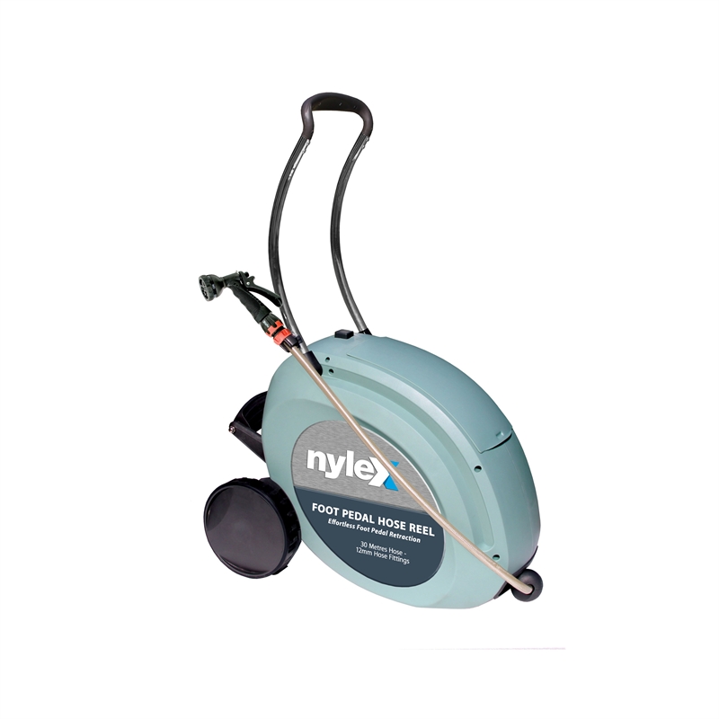 Nylex 30m Foot Pedal Hose Reel 701030 I/N 3110591 Bunnings Warehouse