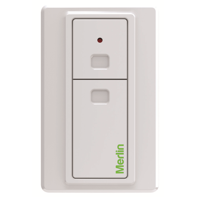 Merlin Two Button Wireless Wall Mounted Garage Door Remote Opener