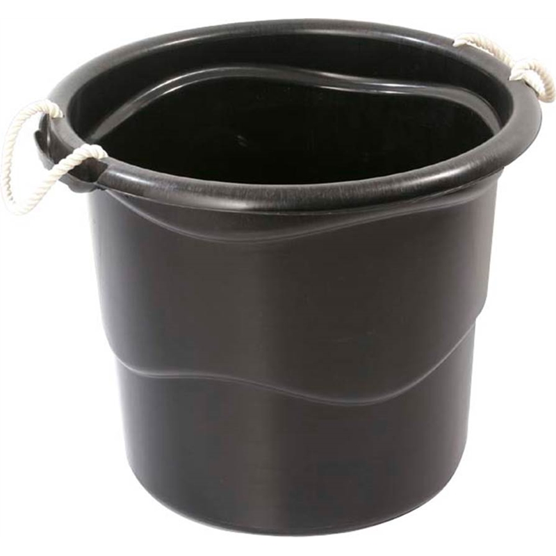 All Set 65L Black Storage Tub With Rope Handles Bunnings