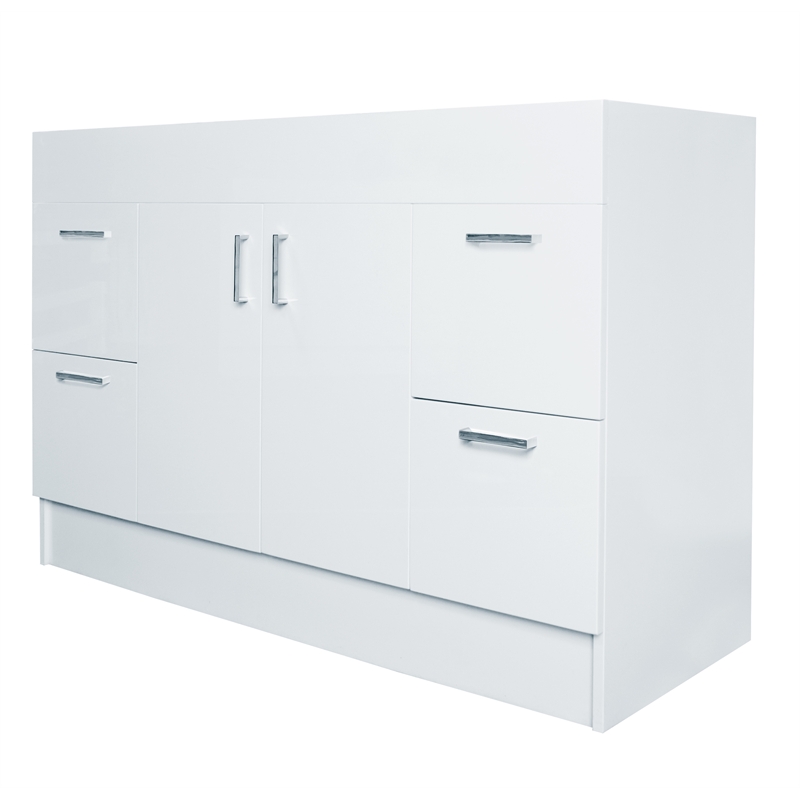 estilo 1200mm allana gloss white freestanding vanity - cabinet only