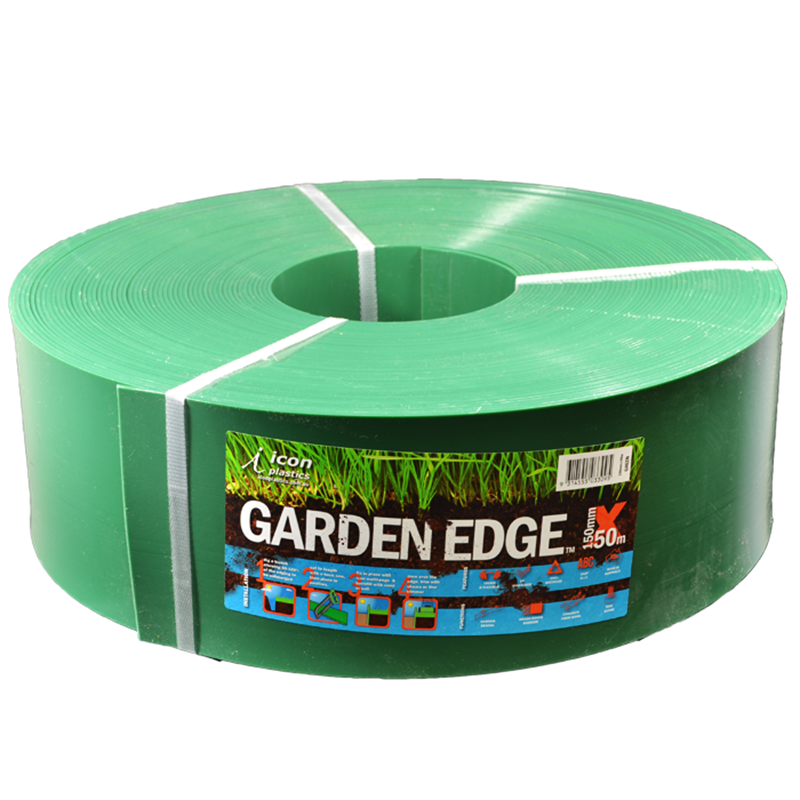 Icon Plastics 150mm x 50m Green Garden Edge I/N 3321007 | Bunnings ...