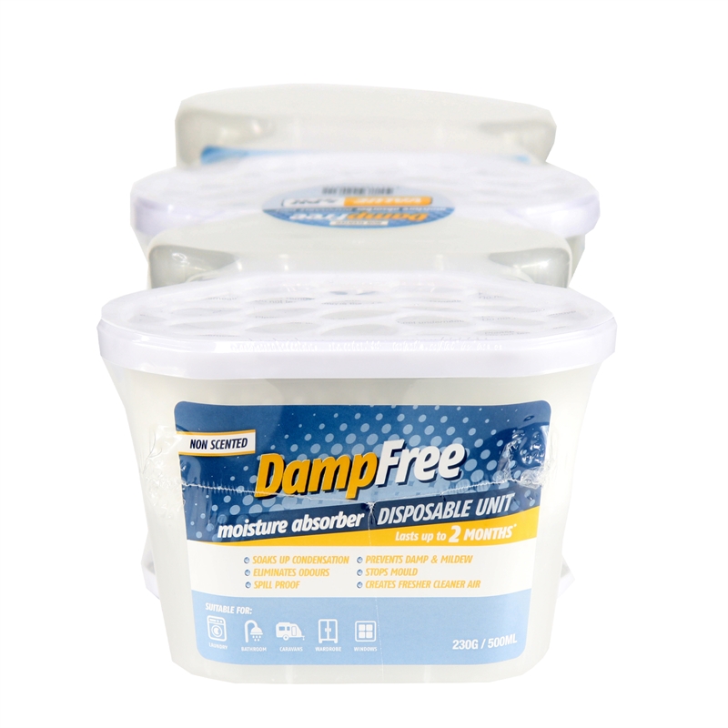 DampFree 230g 500ml Disposable Moisture Absorber 4 Pack