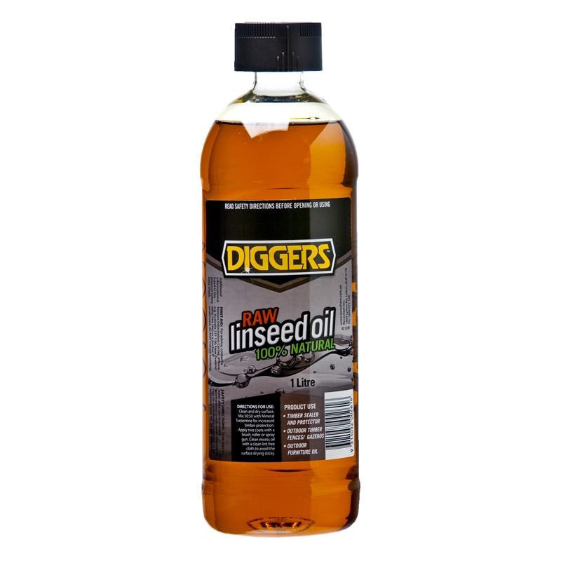 Diggers 1L Raw Linseed Oil Bunnings Warehouse