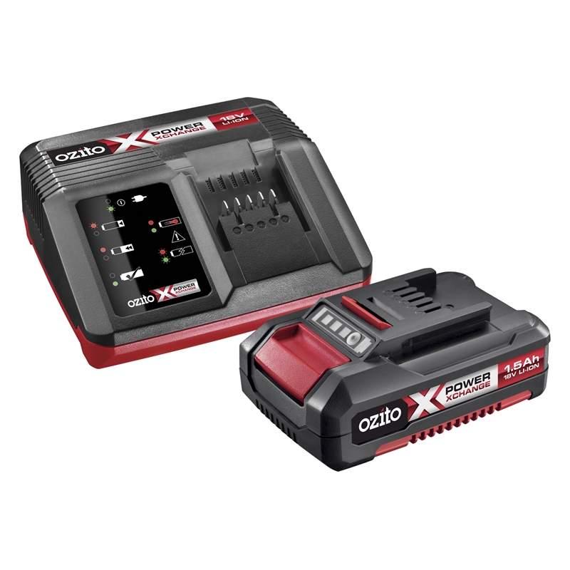 Ozito Power X Change 18V Li-Ion Battery and Charger Pack