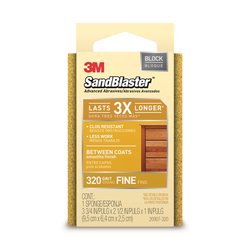 SandBlaster Fine 320 Grit Sanding Sponge Bunnings Warehouse